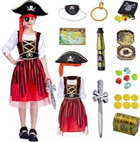 Size : 10 - 12 Years - DNQCOS Pirate Costume Role