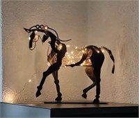 8” Elegant Luminous Horse Sculpture