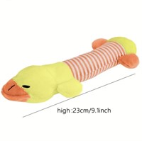 Four Legged Plush Yellow Orange Dog Toy