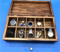 10 Antique Watches In Nice Sectioned Box