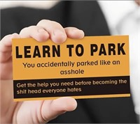 Learn To Park Business Size Cards