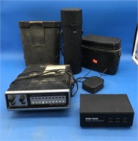 Old Binocular Cases & Realistic Scanning Receiver,