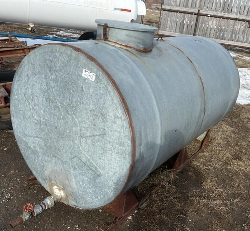 500 gallon Galvanized Water Tank. Been used for