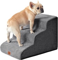 EHEYCIGA Curved Dog Stairs for Small Dogs 15.7" H