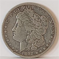 1892  Morgan Silver Dollar