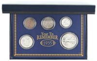 1935 Year to Remember 5 Coin Set, Wheat Cent,