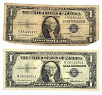 Series 1935F & 1957 Silver Certificates.