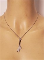 Ginger Bread Man Silver Necklace