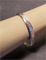 Silver Open Bangle European Bracelet