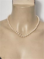 Faux Pearl Necklace 16 inches