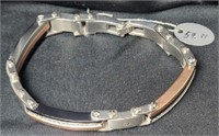 Stainless Steel Industrial 3 Tone Bracelet