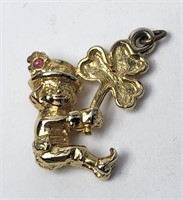 Leprechaun Irish Glover Charm VTG