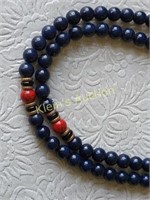 vtg laps lazuli meditation prayer beads tibetan