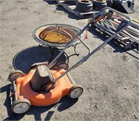 Electric Lawnmower & Fire Pit