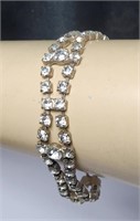 Clear Rhinestone Bracelet VTG