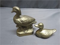 Lot of 2 Brass Duck Duckling