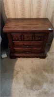 Pair of 3 drawer wooden night stands 16”x29”x26”