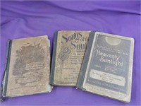 3 Antique Hymn Books
