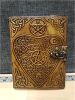 Cool Leather Bound Diary Notebook, Ouija board Cov
