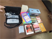 Portable DVD Player Lot w/ Books & Misc
