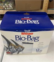12 new whisper, bio bag, filter, cartridges