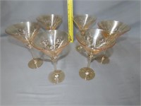 6 Martini Glasses