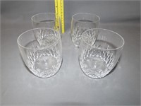 4 Mikasa Whiskey Glasses - Crystal (?)