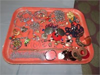 Tray Lot of Costume Jewelry