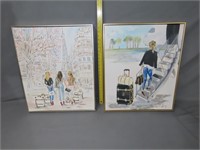 3 Women Traveling Paintings