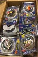 Large box of aquarium ornaments