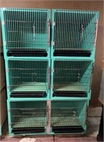 Six pet store cages