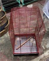 Large new red birdcage