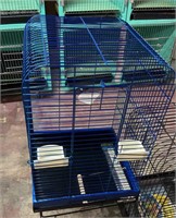 Large new blue birdcage and stand