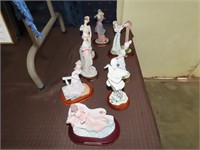 8 Ladies Figurines