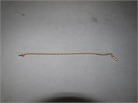 14k Gold Rope Bracelet - 3 Grams