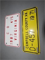 2 Virginia License Plates