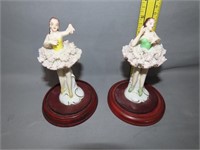 2 Dresden Style Figurines