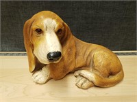 Vintage Basset Hound Dog Figurine Homco 1983 Statu