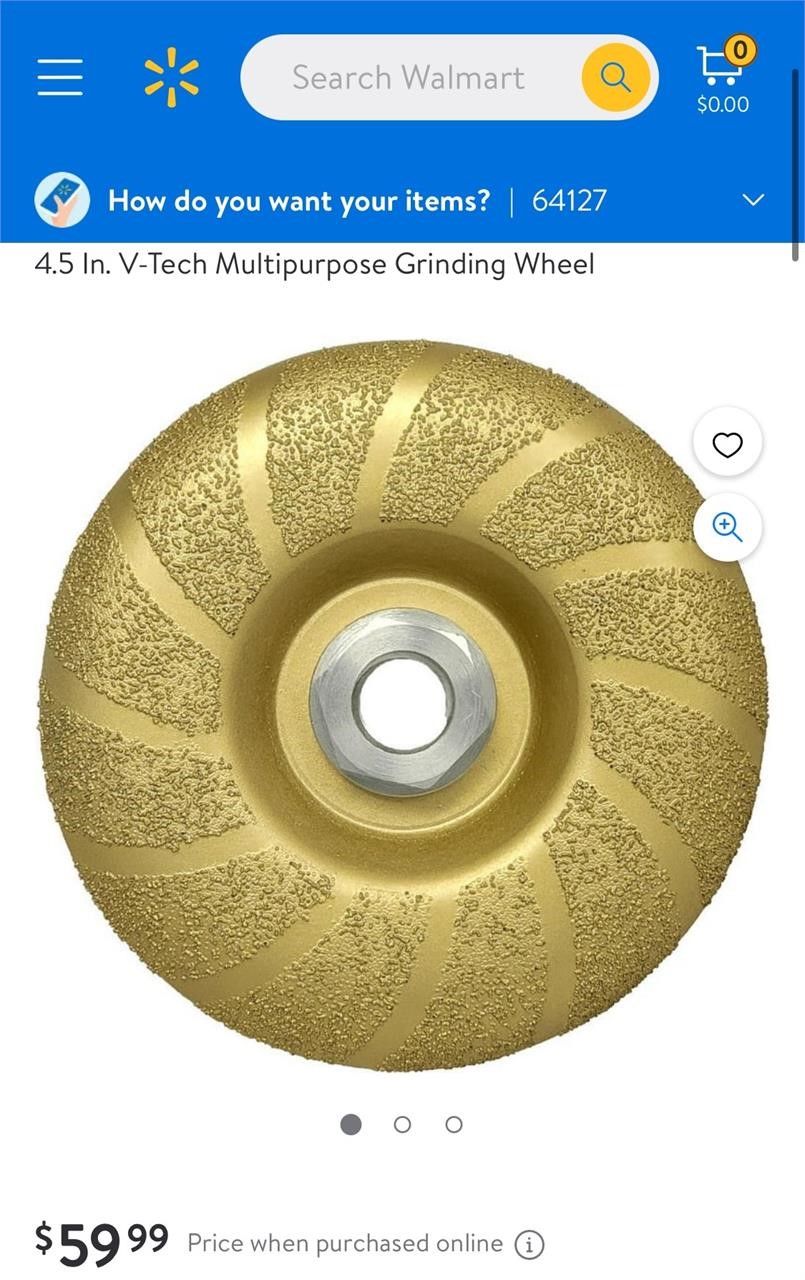 4.5 In. V-Tech Multipurpose Grinding Wheel