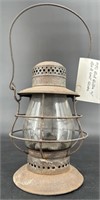 Antique NYC Bell Bottom W B&A Cast Globe Lantern