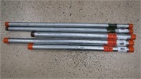 Threaded Galvanized Pipe 2-3/4x30", 2-1x24",