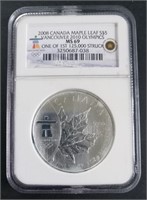 2008 Canada Maple Leaf $5 Silver Piece