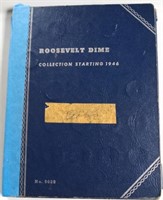 Roosevelt Dime Whitman Blue Folder