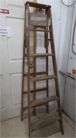 Used Werner 6ft Wooden Ladder
