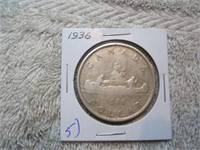 1936 Canada Silver dollar (Worn)