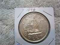 1949 Canada Silver dollar (Excellent)