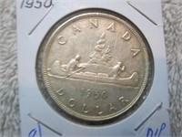 1950 Canada Silver dollar (Excellent)