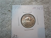 1970 Canadian .05 cents Low mintage