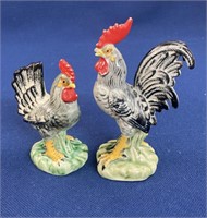 (2) Napco Ceramic Roosters