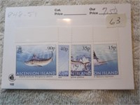 4 Mint Ascencion stamps